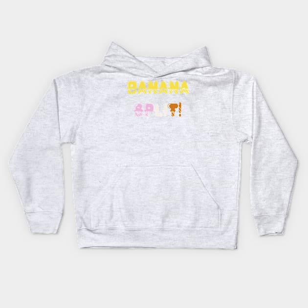 Banana Split Kids Hoodie by yayor